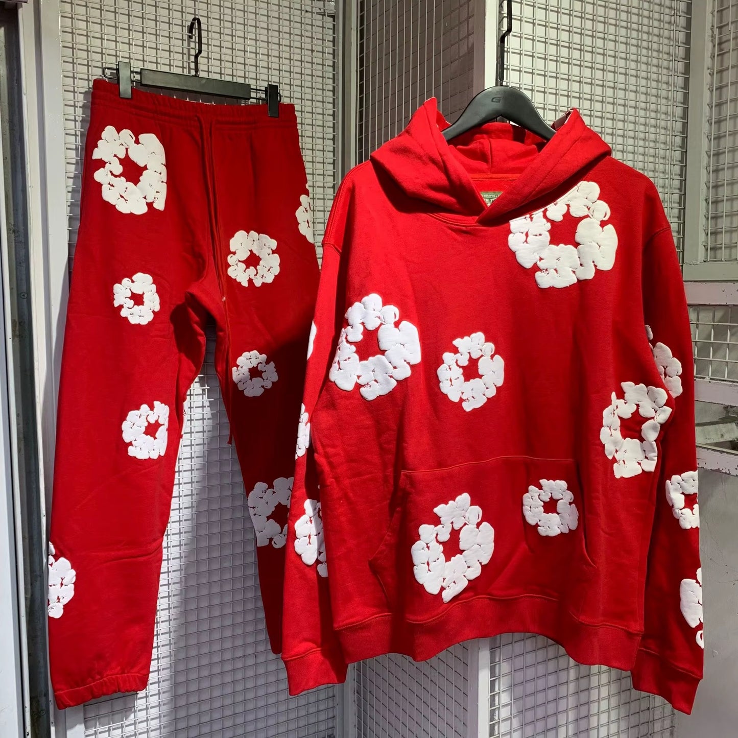 New Hot Selling Fashion Cotton Hooded Sweatshirt, European and American Hip Hop Printed Fashion Women'S Sports Set